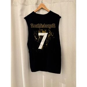 Ben Roethlisberger Pittsburgh Steelers Big Ben Muscle Tee Shirt Black Large